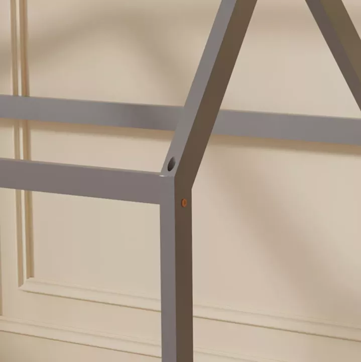 ΚΡΕΒΑΤΙ ΠΑΙΔΙΚΟ ΜΕ ΣΤΡΩΜΑ PEPE HM21303.02 ΞΥΛΟ ΠΕΥΚΟΥ ΣΕ ΓΚΡΙ--ΣΤΡΩΜΑ 70x140εκ