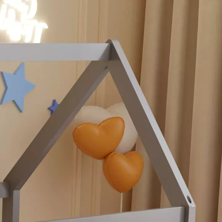 ΚΡΕΒΑΤΙ ΠΑΙΔΙΚΟ ΜΕ ΣΤΡΩΜΑ PEPE HM21303.02 ΞΥΛΟ ΠΕΥΚΟΥ ΣΕ ΓΚΡΙ--ΣΤΡΩΜΑ 70x140εκ