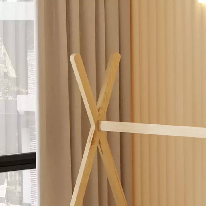 BED WITH MATTRESS MUNK HM21306 PINE WOOD IN NATURAL WOOD COLOR--MATTRESS 90x190cm