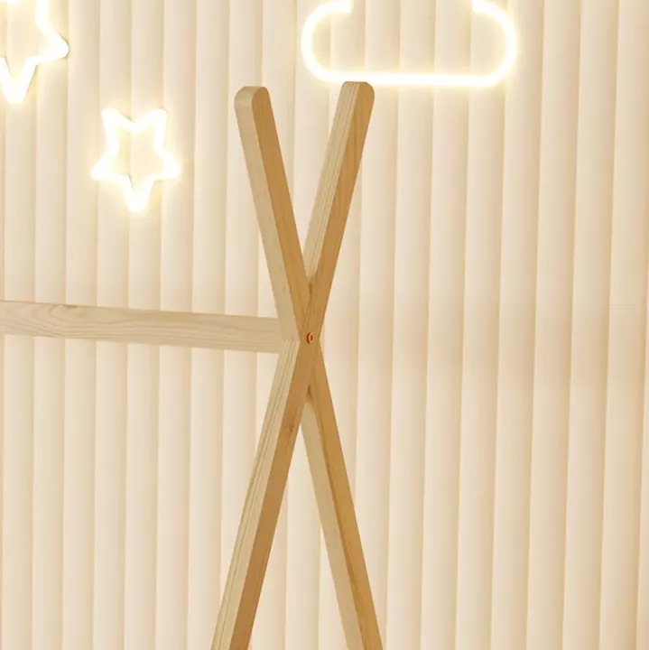 BED WITH MATTRESS MUNK HM21306 PINE WOOD IN NATURAL WOOD COLOR--MATTRESS 90x190cm