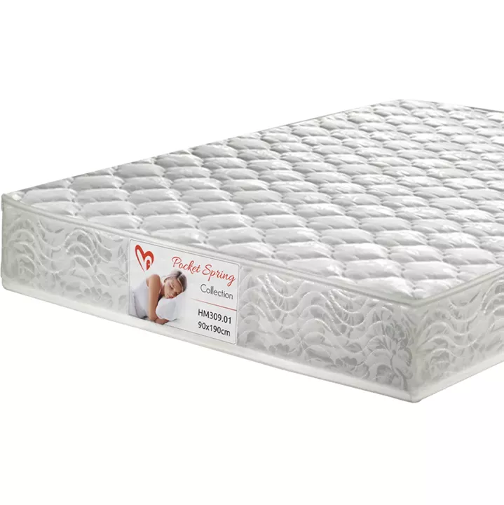 BUNK BED WITH 2 MATTRESSES LANTAI HM21307.01 PINE WOOD IN WHITE--FOR MATTRESSES 90x190cm