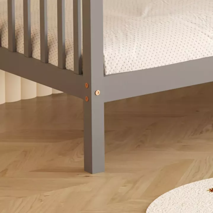 ΚΟΥΚΕΤΑ ΠΑΙΔΙΚΗ ΜΕ 2 ΣΤΡΩΜΑΤΑ LANTAI HM21307.02 ΞΥΛΟ ΠΕΥΚΟΥ ΓΚΡΙ--ΣΤΡΩΜΑΤΑ 90x190εκ