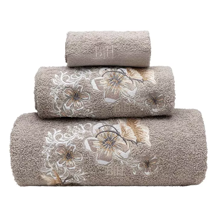 Beauty Home Σετ πετσέτες Art 3387 Σετ 3τμχ Γκρι