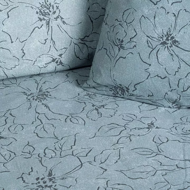 Beauty Home Σετ παπλωματοθήκη φανελένια υπέρδιπλη Nebbiolo Art 12636 230x250 Πετρόλ