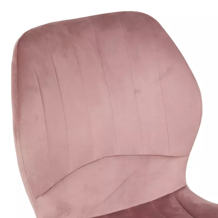 Jelour pakoworld velvet chair in rotten apple shade-natural metal legs 46.5x60x84cm