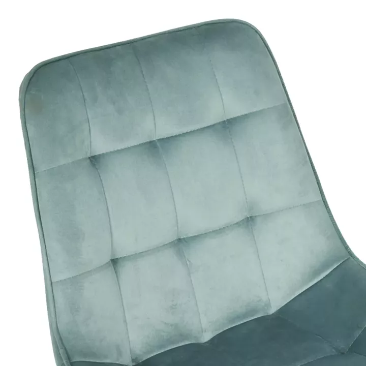 Berne chair pakoworld velvet in pistachio shade 53x62x84cm