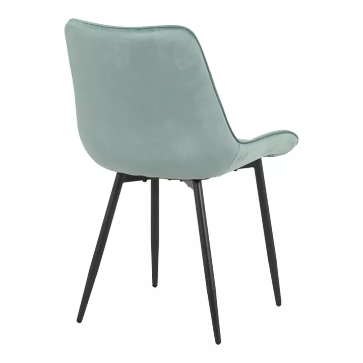 Berne chair pakoworld velvet in pistachio shade 53x62x84cm