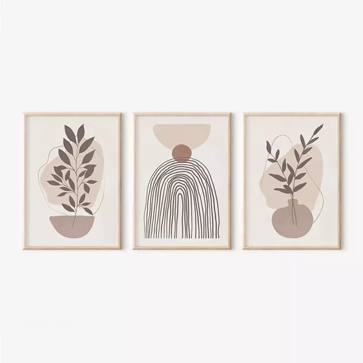 Πίνακας Frendy  pakoworld τρίπτυχος με ψηφιακή εκτύπωση και πλαίσιο 33x1.5x48εκ