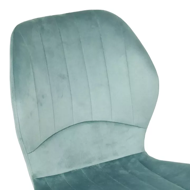 Καρέκλα Jelour pakoworld βελούδο σε φυστικί απόχρωση 46.5x60x84εκ