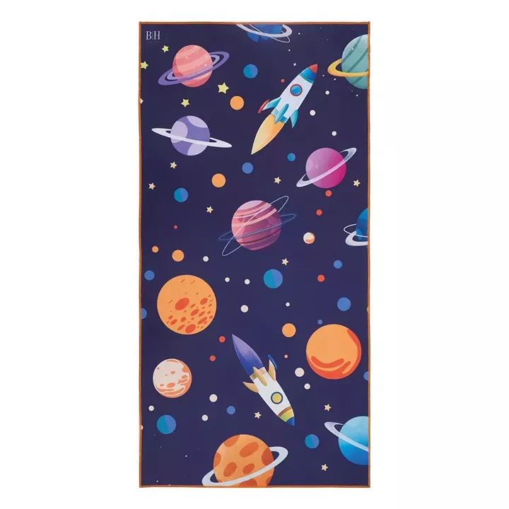 Beauty Home Πετσέτα θαλάσσης διπλής όψης παιδική Microfiber Αrt 2262 Μπλε