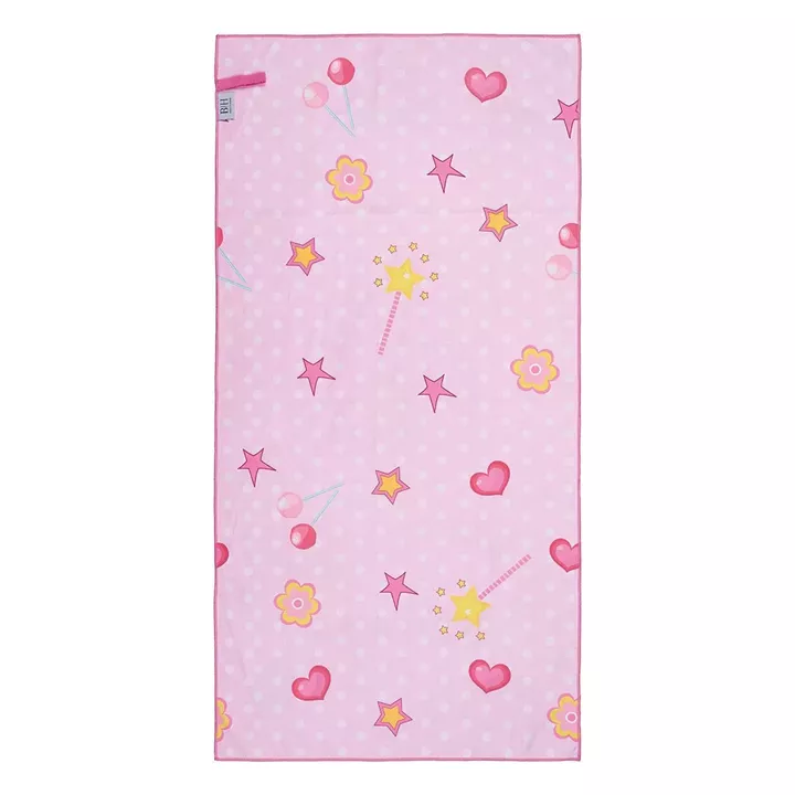 Beauty Home Πετσέτα θαλάσσης διπλής όψης παιδική Microfiber Αrt 2265 Ροζ