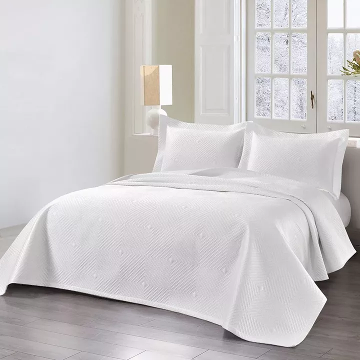 Beauty Home Σετ κουβερλί υπέρδιπλο Alisa Art 12324 230x250 Λευκό