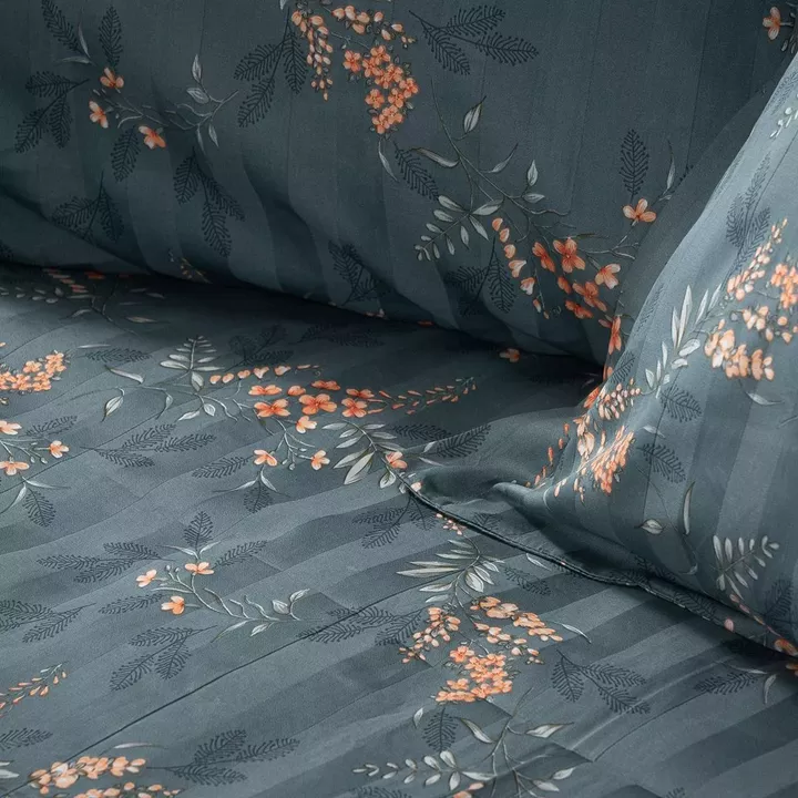 Beauty Home Σετ σεντόνια υπέρδιπλα Art 12217 Gemini 100% Βαμβακοσατέν 300tc 240x270 Κυπαρισσί