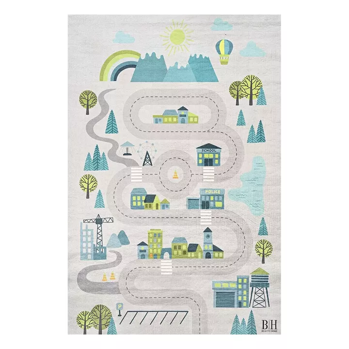 Beauty Home Χαλί παιδικό Fun Art 9560 160x230 Γκρι