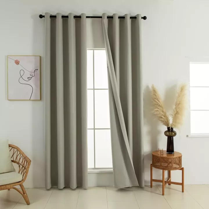 Beauty Home Κουρτίνα Full Blackout σκίασης με 8 κρίκους Soft Art 8391 Dark Beige-3 140x270 Σκούρο Μπεζ