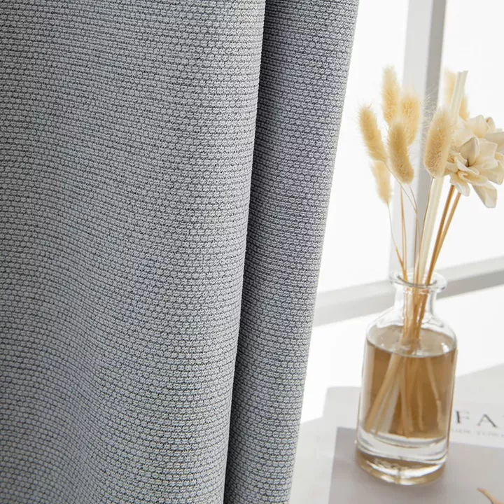 Beauty Home Κουρτίνα Full Blackout σκίασης με 8 κρίκους Elite Art 8392 Silver-Νο4 140x270 Γκρι