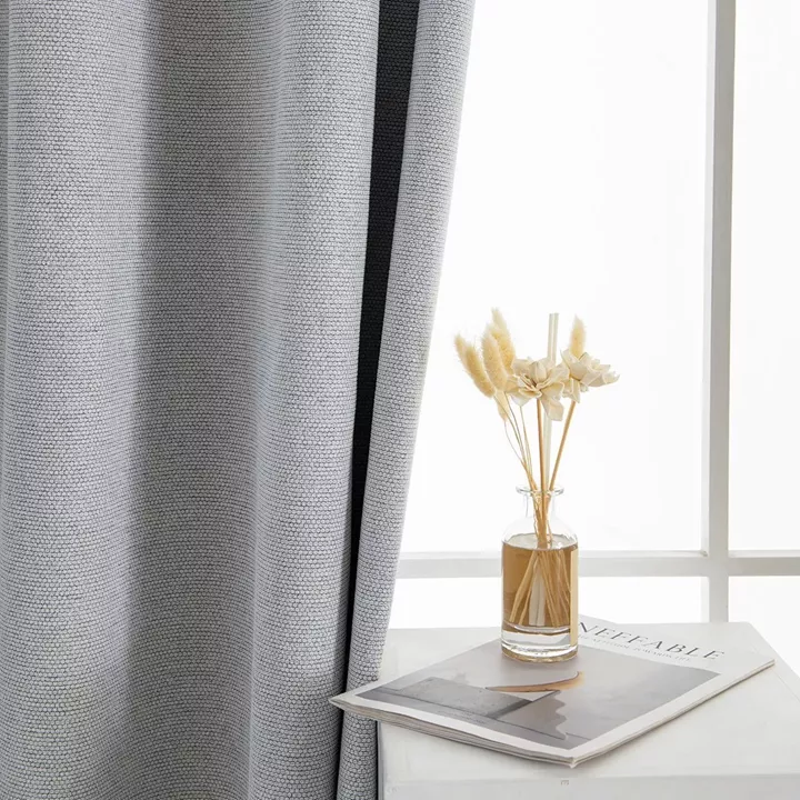 Beauty Home Κουρτίνα Full Blackout σκίασης με 8 κρίκους Elite Art 8392 Silver-Νο4 140x270 Γκρι