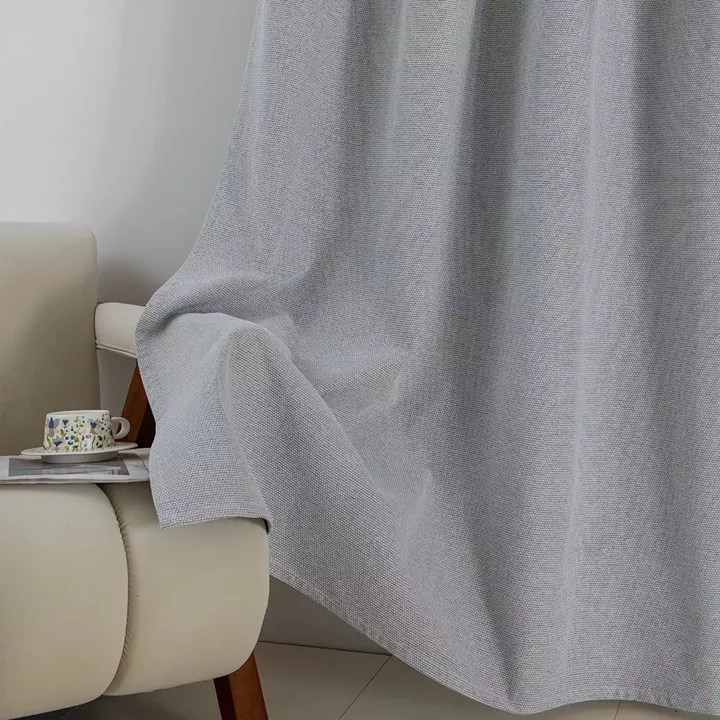 Beauty Home Κουρτίνα Full Blackout σκίασης με 8 κρίκους Elite Art 8392 Silver-Νο4 140x270 Γκρι