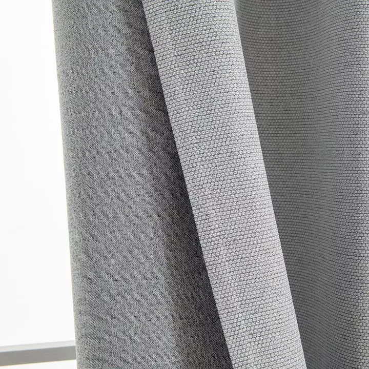 Beauty Home Κουρτίνα Full Blackout σκίασης με 8 κρίκους Elite Art 8392 Silver-Νο4 140x270 Γκρι