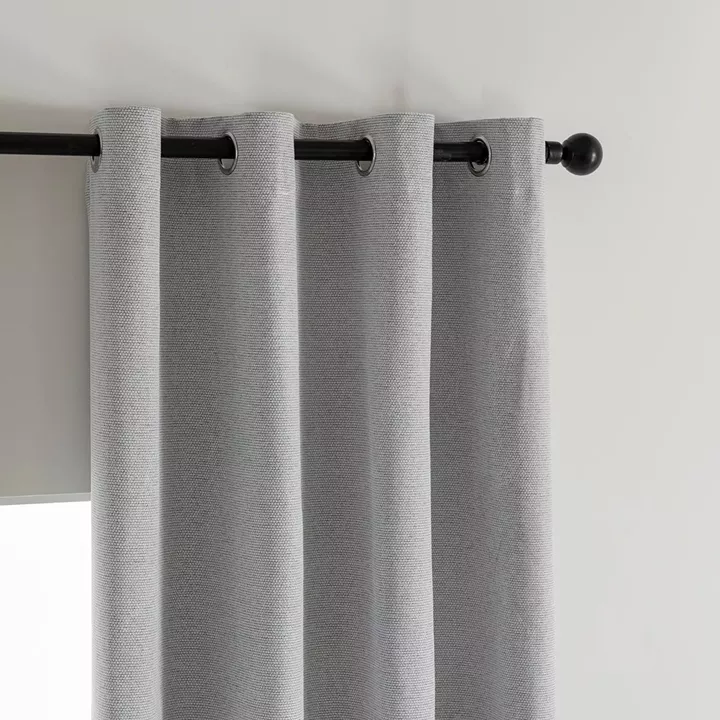 Beauty Home Κουρτίνα Full Blackout σκίασης με 8 κρίκους Elite Art 8392 Silver-Νο4 140x270 Γκρι