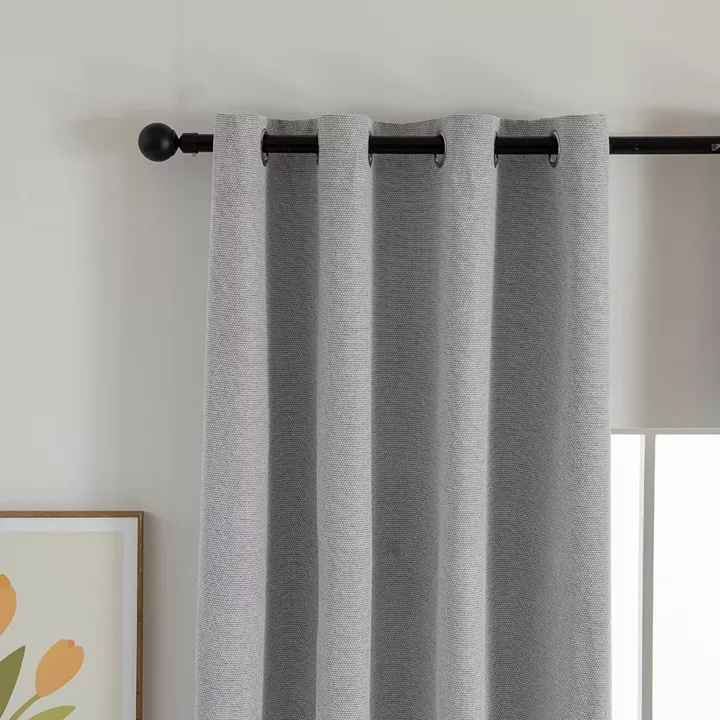 Beauty Home Κουρτίνα Full Blackout σκίασης με 8 κρίκους Elite Art 8392 Silver-Νο4 140x270 Γκρι