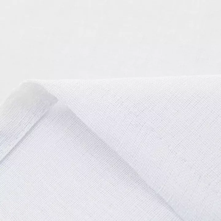 Beauty Home Κουρτίνα γάζα μονόχρωμη με 8 μεταλλικούς κρίκους Fit Art 8447 140x270 Λευκό