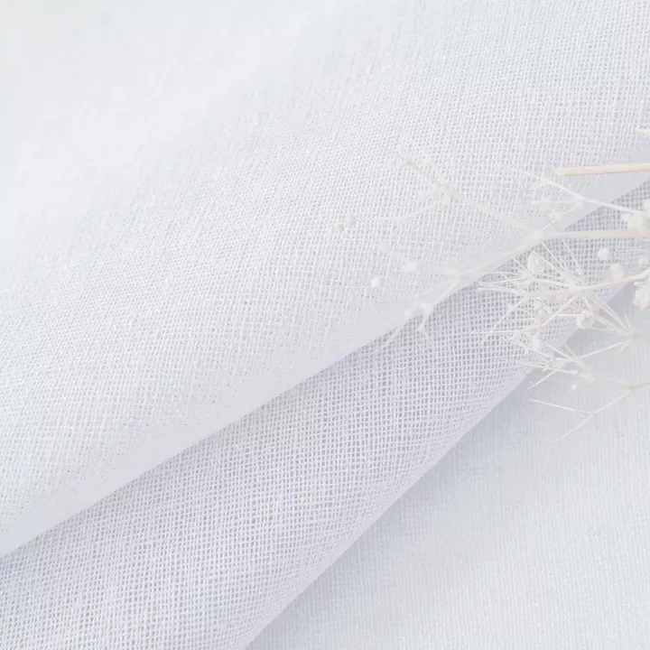 Beauty Home Κουρτίνα γάζα μονόχρωμη με 8 μεταλλικούς κρίκους Fit Art 8447 140x270 Λευκό