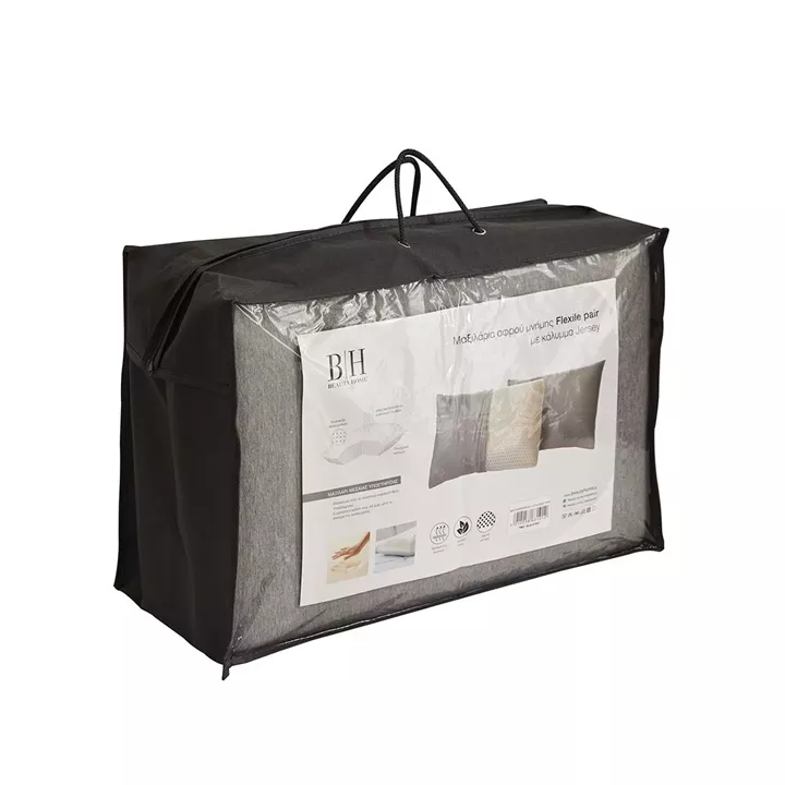 Beauty Home Μαξιλάρια ύπνου Flexile Memory Foam Art 4042 60x40+13 Γκρι - Μέτριο - 2 τεμάχια