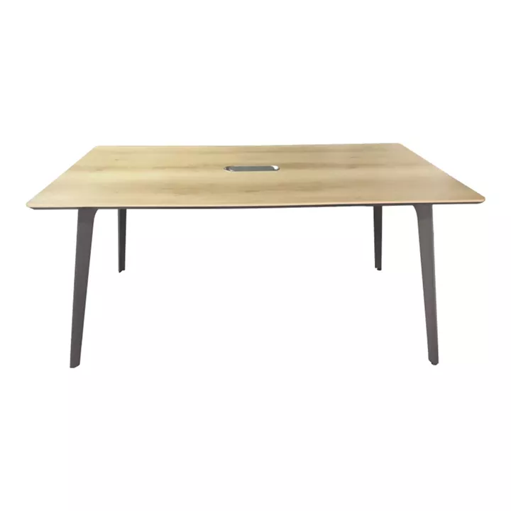 Meeting table professional Denith pakoworld dark grey-natural 180x100x75cm