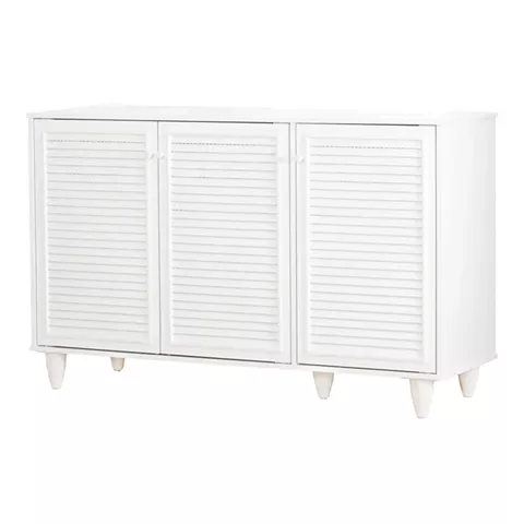 Παπουτσοθήκη-ντουλάπι Ronan pakoworld σε λευκή απόχρωση 105x35x66εκ