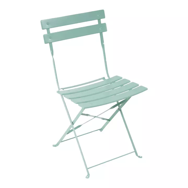 Bistro chair pakoworld metal folding in mint color 42x46x82cm