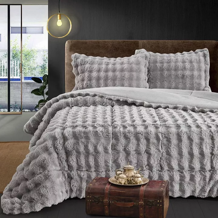 Beauty Home Κουβερτοπάπλωμα υπέρδιπλο Art 12662 220x240 Γκρι