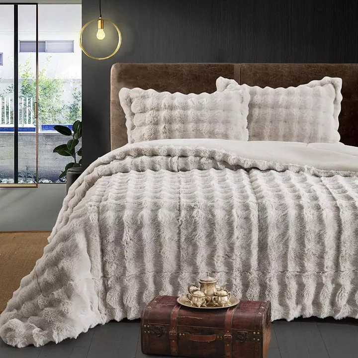 Beauty Home Κουβερτοπάπλωμα υπέρδιπλο Art 12663 220x240 Μπεζ