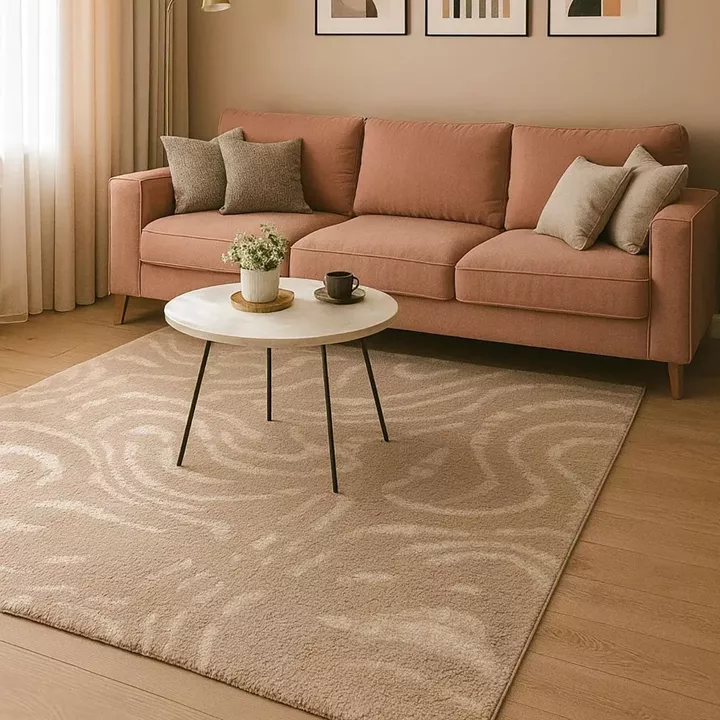 Beauty Home Διάδρομος με το μέτρο Puffy Art 9656 66cm Μπεζ