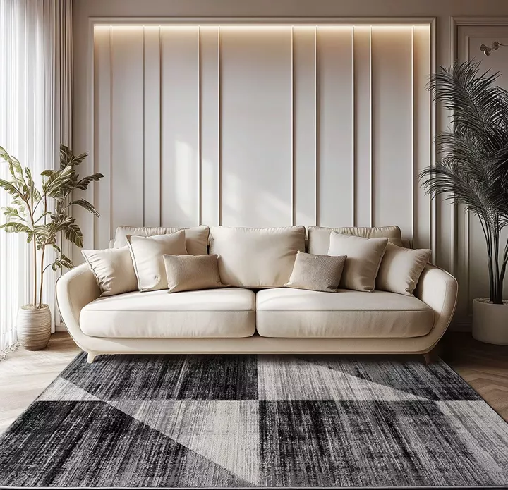 Beauty Home Χαλί Serena Art 9839 200x290 Γκρι