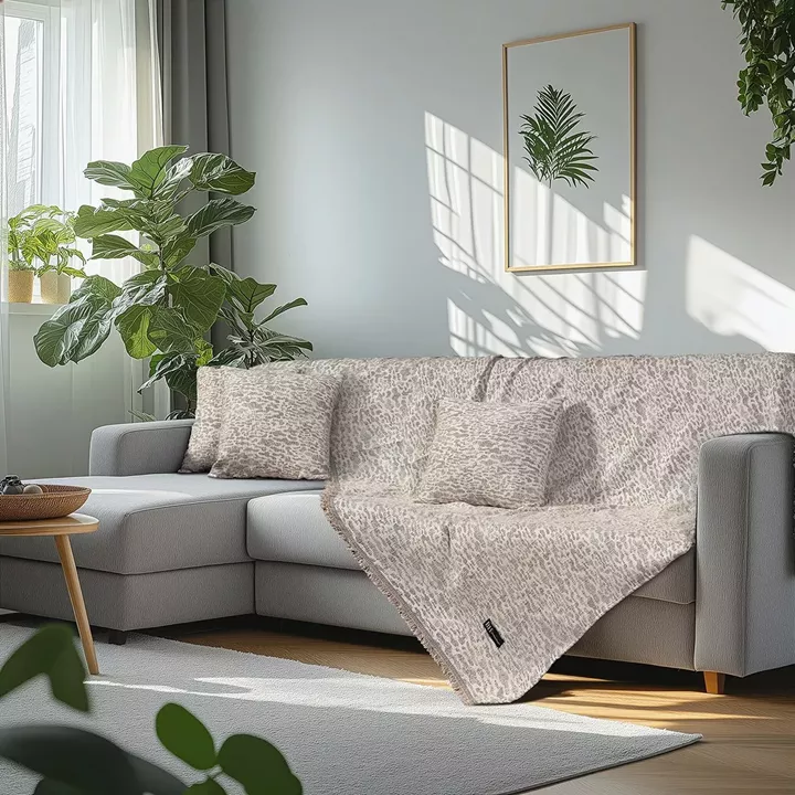 Beauty Home Ριχτάρι Τετραθέσιο Art 8641 170x350 Εκρού