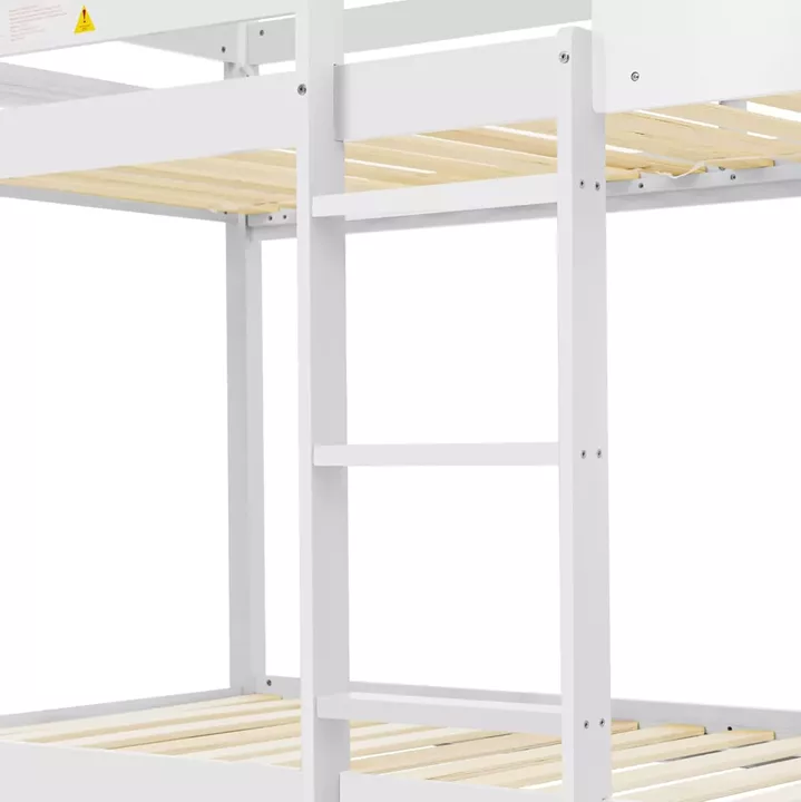 ΚΟΥΚΕΤΑ ΠΑΙΔΙΚΗ ΜΕ 2 ΣΤΡΩΜΑΤΑ HOOD HM21314.01 ΞΥΛΟ ΠΕΥΚΟΥ ΛΕΥΚΟ--ΣΤΡΩΜΑΤΑ 90x190εκ