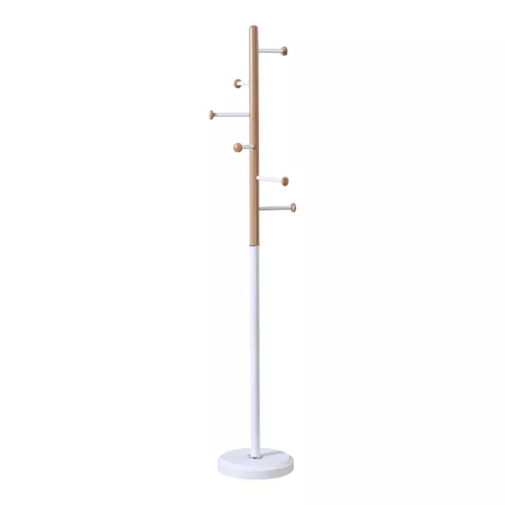 Καλόγερος Serea pakoworld μέταλλο σε λευκή-φυσική απόχρωση Φ30x175εκ