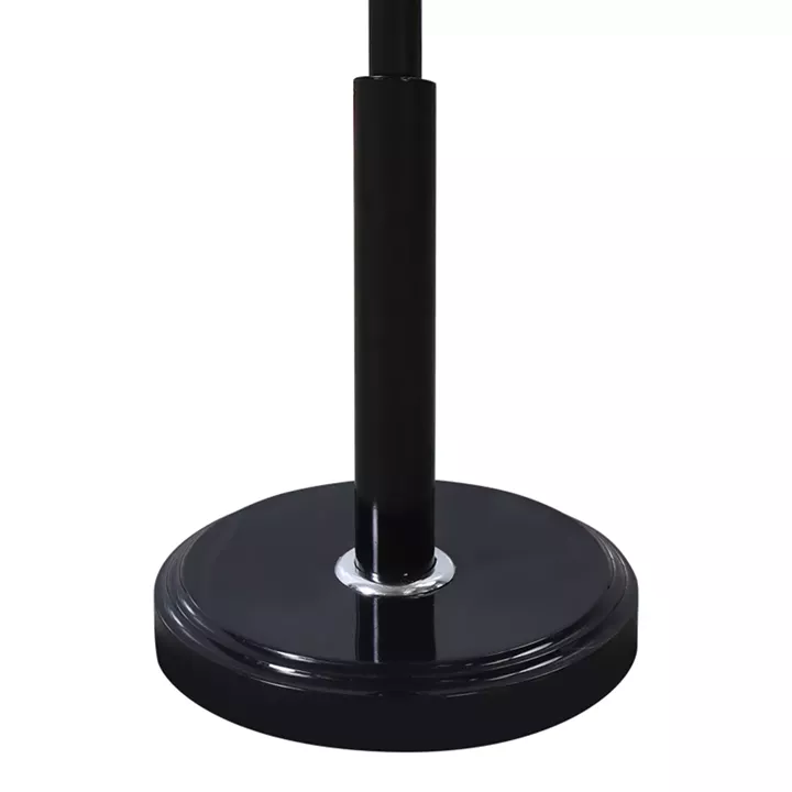 Coat rack Portu pakoworld metal in black-natural color D30x170cm