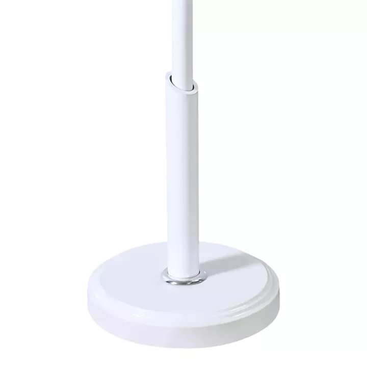 Coat rack Portu pakoworld metal in white-natural color D30x170cm