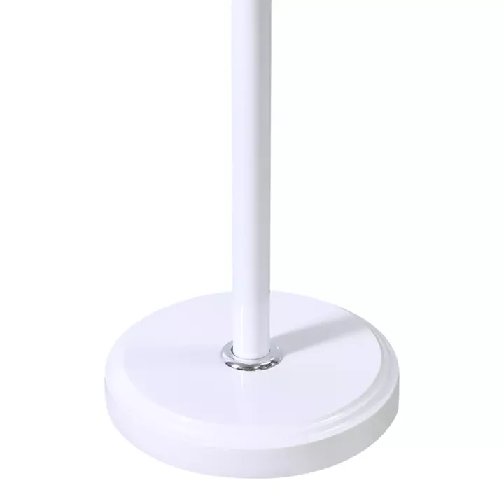 Coat rack Sinem pakoworld metal in white-natural color D30x175cm