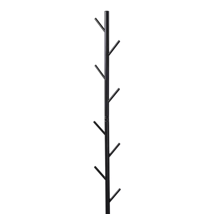 Coat rack Tebera pakoworld metal in black color D30x170cm