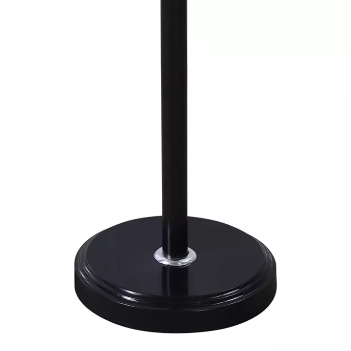 Coat rack Sinem pakoworld metal in black-natural color D30x175cm