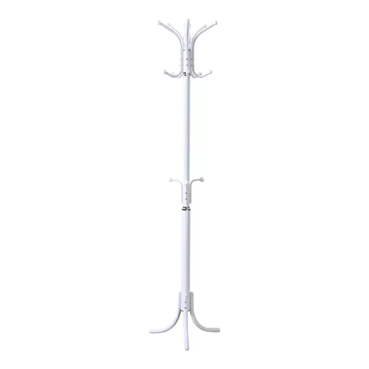 Coat rack Mendora pakoworld metal in white color 40x40x180cm