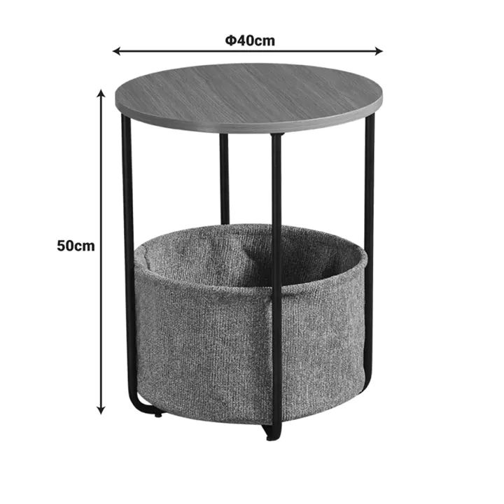 Side table Fredami pakoworld sonoma D40x50cm