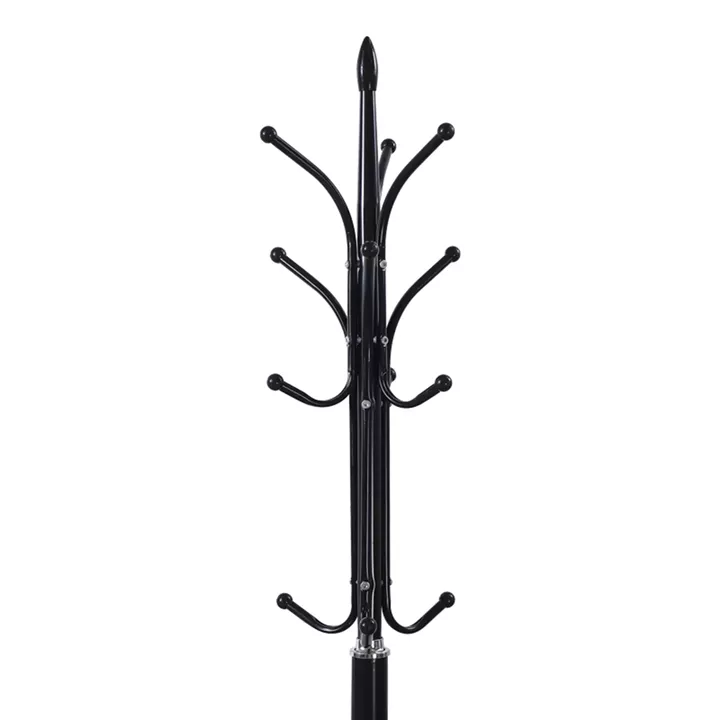 Coat rack Keleste pakoworld metal in black color D37x175cm