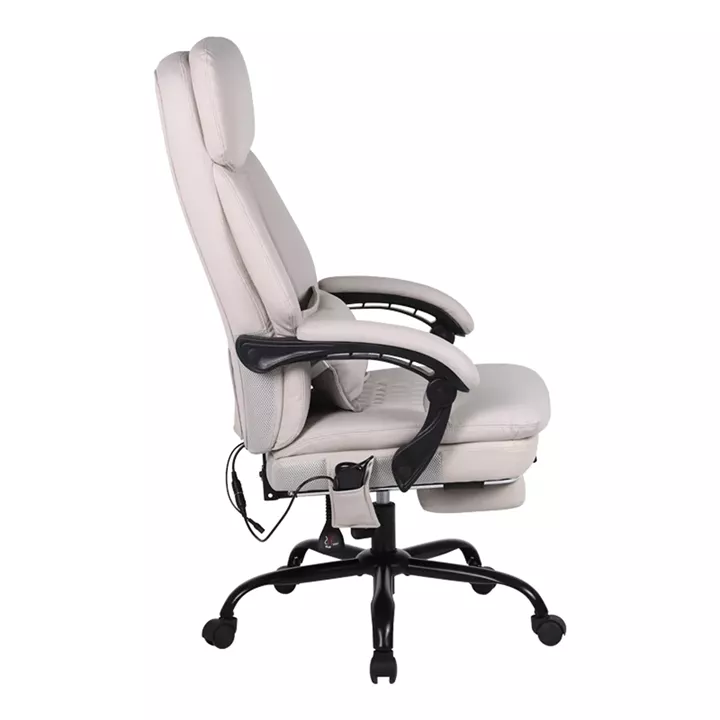 Sedici pakoworld director's office chair with massage mechanism - pu beige-ecru 72x63x115-123cm