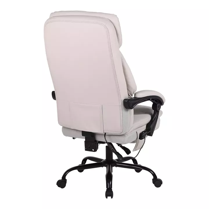 Sedici pakoworld director's office chair with massage mechanism - pu beige-ecru 72x63x115-123cm