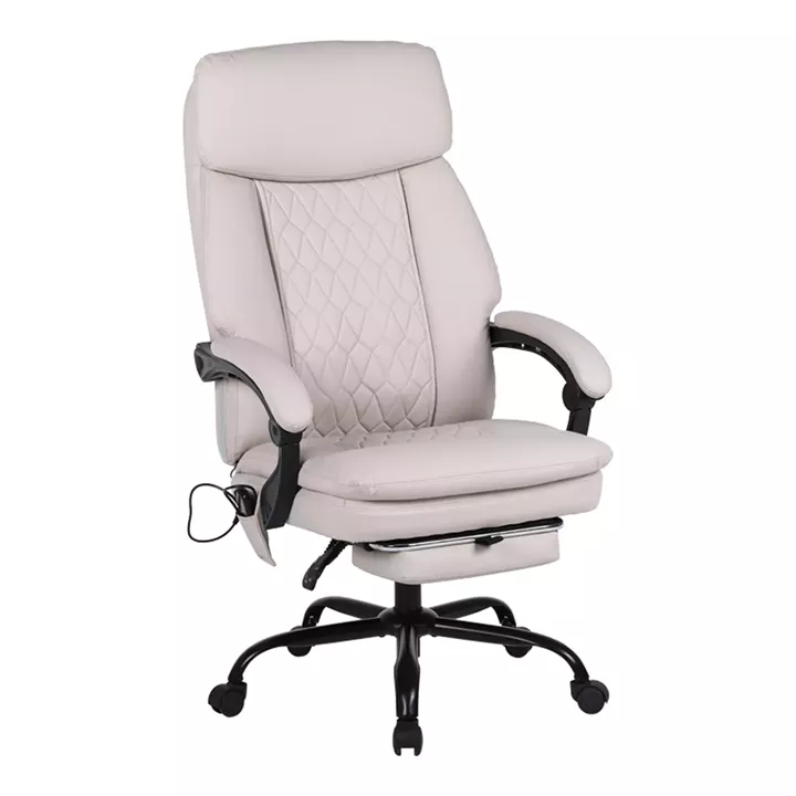 Sedici pakoworld director's office chair with massage mechanism - pu beige-ecru 72x63x115-123cm