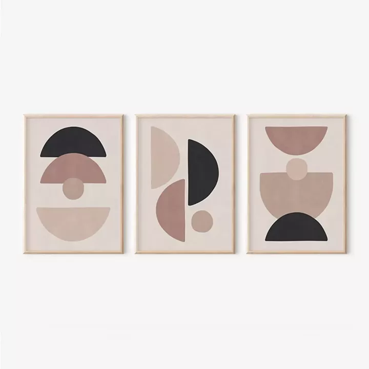 Πίνακας Veyra  pakoworld τρίπτυχος με ψηφιακή εκτύπωση και πλαίσιο 33x1.5x48εκ